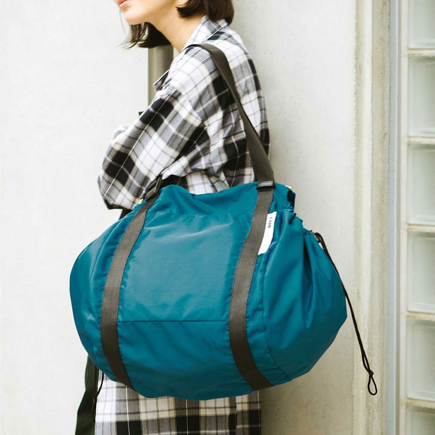 WEB限定お買い得商品|ラミプリュス　大量買いもらくらく！　レジカゴリュック〈ベーシックカラー〉|ショルダーとして〈ピーコックグリーン〉