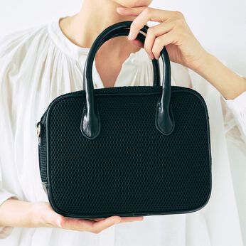 WEB限定お買い得商品 | アプデ　メッシュ遣いで軽ミニボストンバッグ