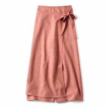 WEB限定お買い得商品 | スカート見え　ラップパンツ〈フラミンゴ〉