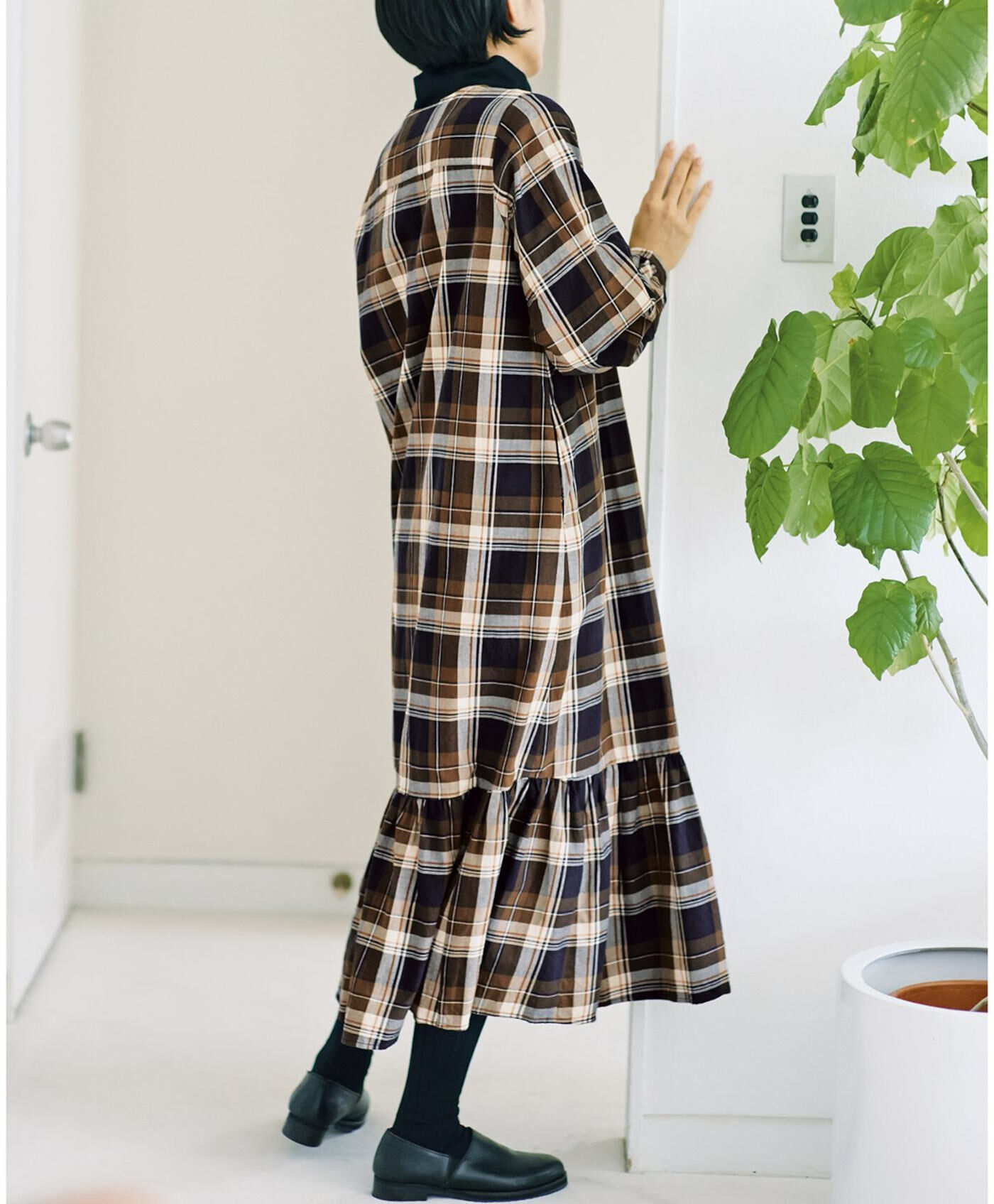 WEB限定お買い得商品|サニークラウズ feat. Shuttle Notes　やっぱりチェックが好きワンピース〈レディース〉
