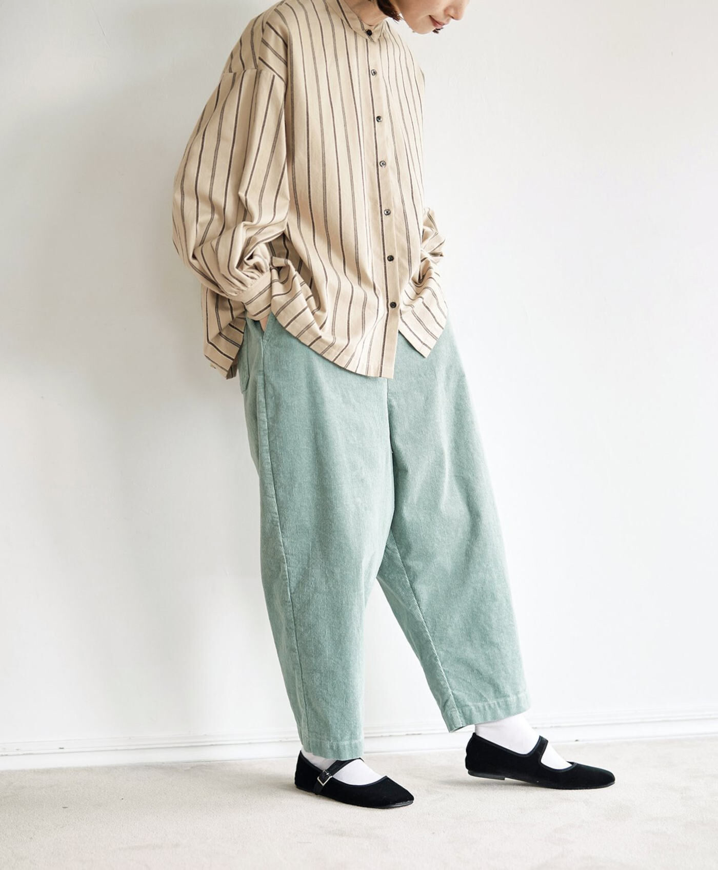 WEB限定お買い得商品|サニークラウズ　kazumiさんのコール天ワイドパンツ〈レディース〉