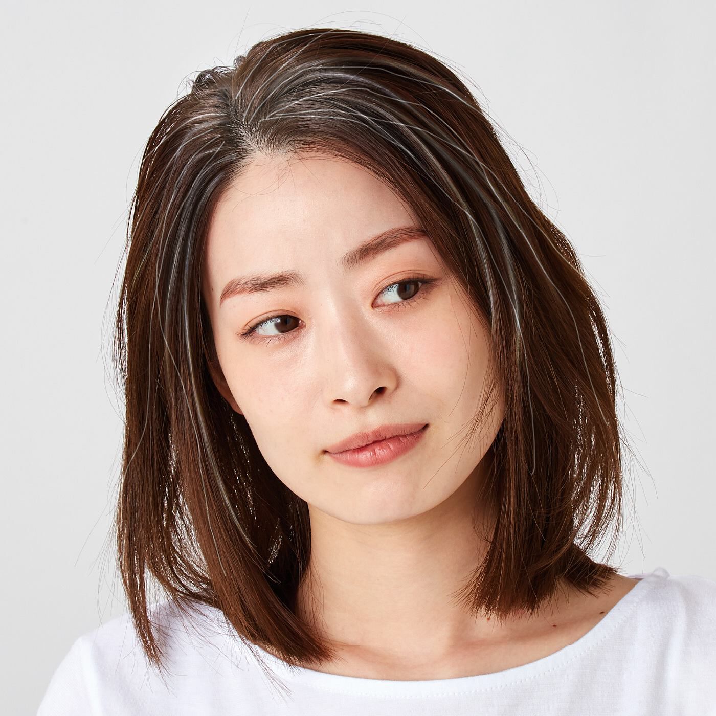 WEB限定お買い得商品|おくれ毛でこなれ感のあるヘアスタイルに変身！　ウィッグ付き白髪隠しヘアターバン|髪型が決まらない、手軽に白髪をカバーしたい。そんな時に！