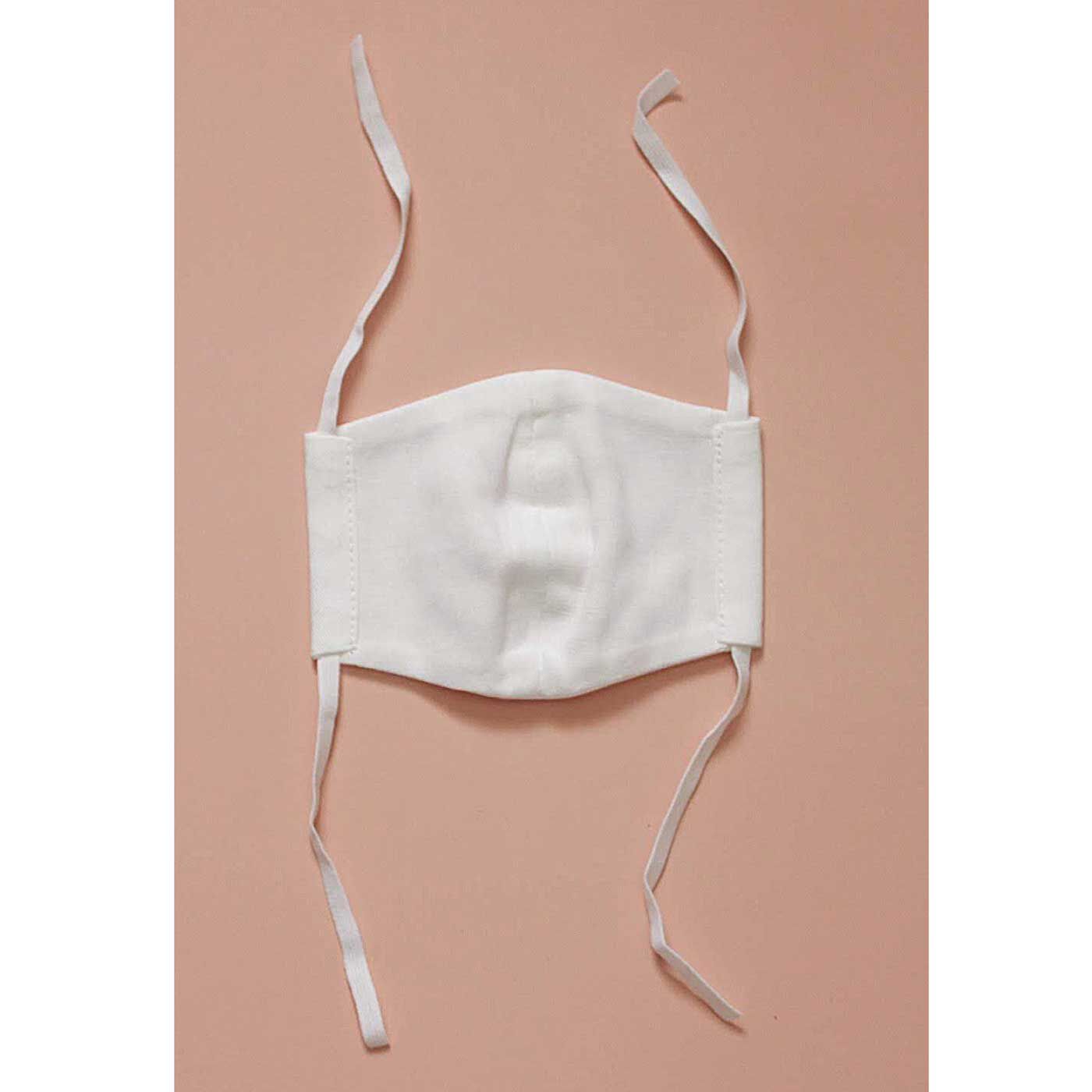 国内工場で手作りした白いガーゼマスク〈子ども用〉2枚入り2セット