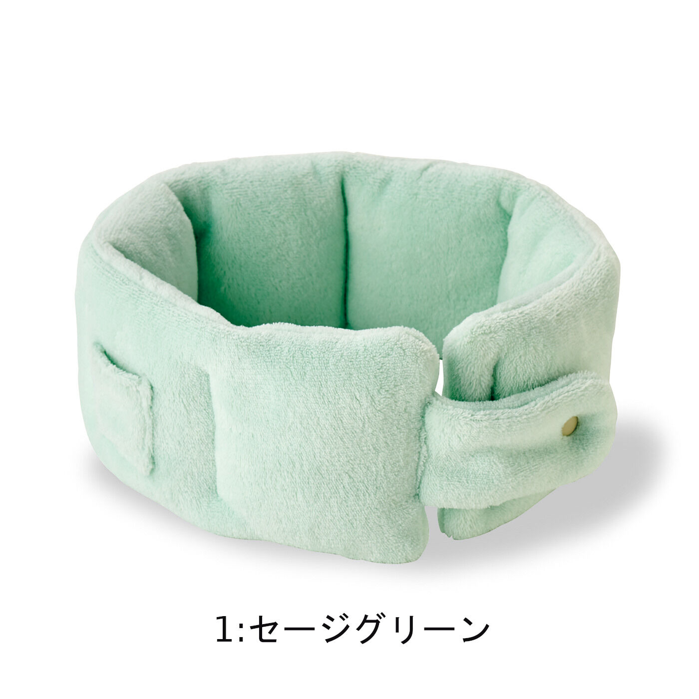 WEB限定お買い得商品|ふかふかボアで首も耳もあったか　2-WAYマフラー|〈1. セージグリーン〉