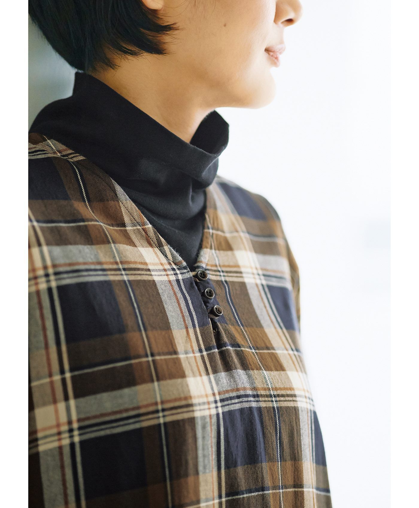 WEB限定お買い得商品|サニークラウズ feat. Shuttle Notes　やっぱりチェックが好きワンピース〈レディース〉