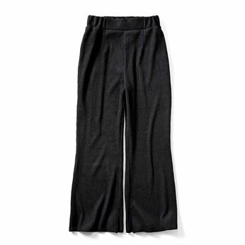 Real Stock | 細見え立体プリーツパンツ〈ブラック〉ＩＥ