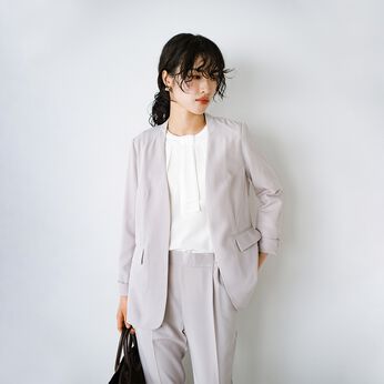Real Stock | ＡＮＮＡ　ＬＵＮＡ強撚ツイルカラーレスＪＫ