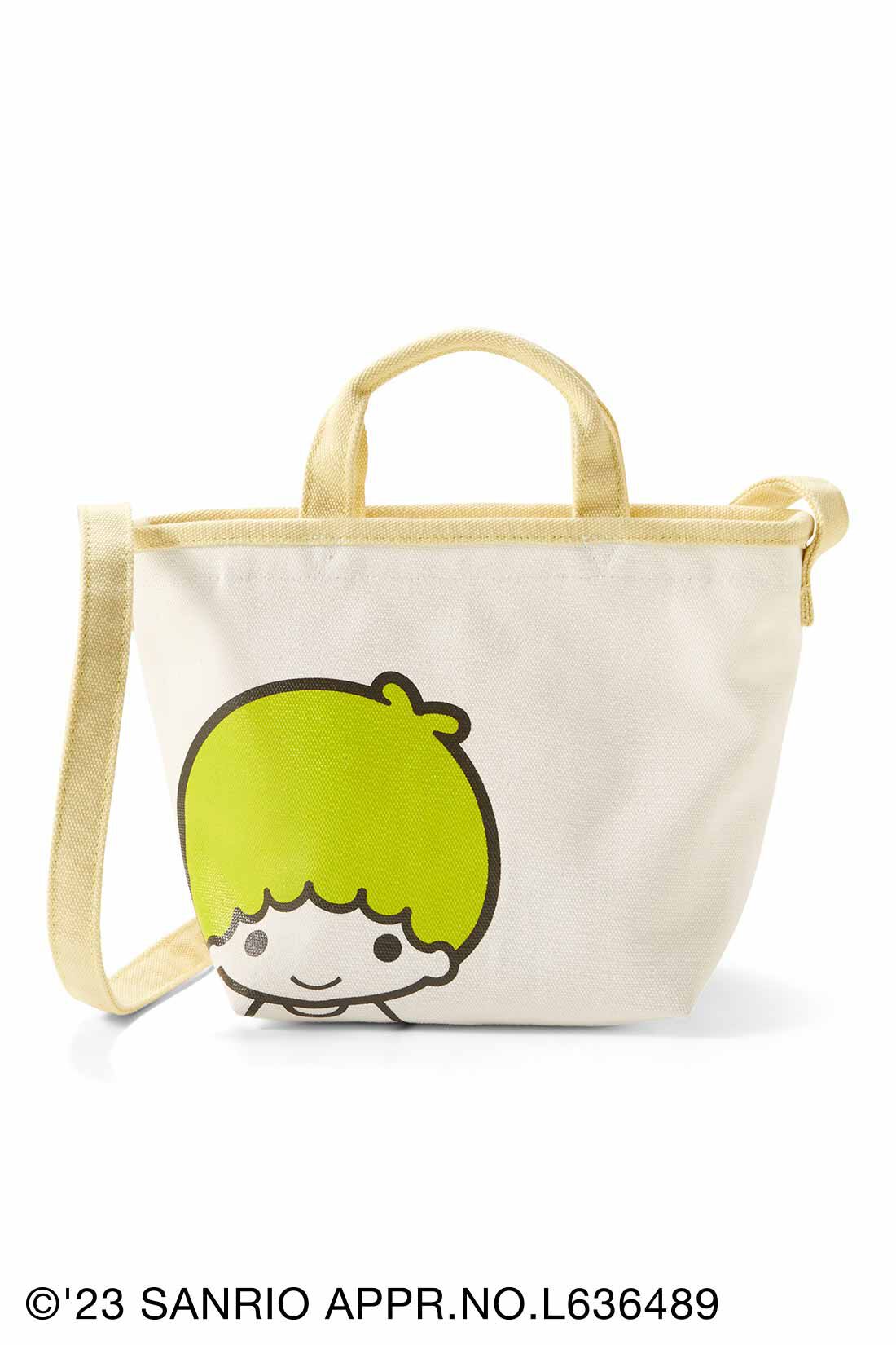 Real Stock|サンリオキャラクターコラボ　メルヘンポップなトートバッグショルダー〈リトルツインスターズ（たまご）〉|リトルツインスターズ（たまご）