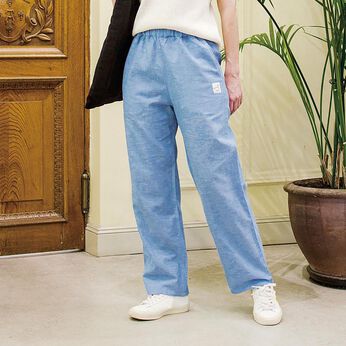 Real Stock | サーナ　ヤ　オッリ播州織の綿麻パンツ