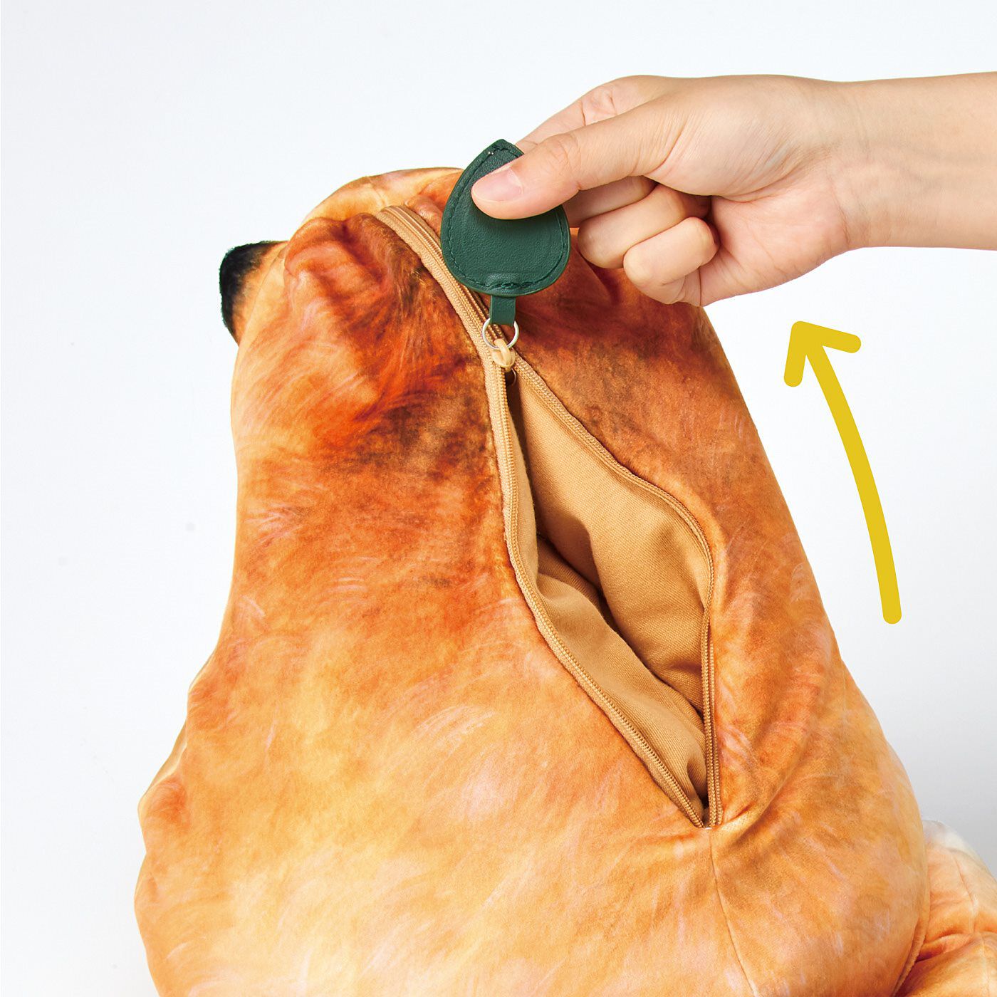 Real Stock|YOU+MORE!　キタキツネが化ける リバーシブルクッション|open！