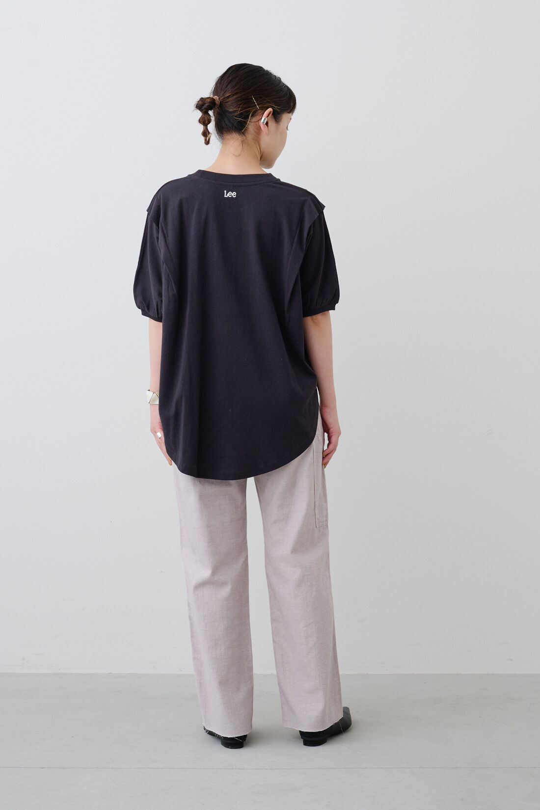 Real Stock|MEDE19F 〈SELECT〉 Lee DUNGARESS　カットオフペインターパンツ|1：ブルーベリー・モデル身長：157cm