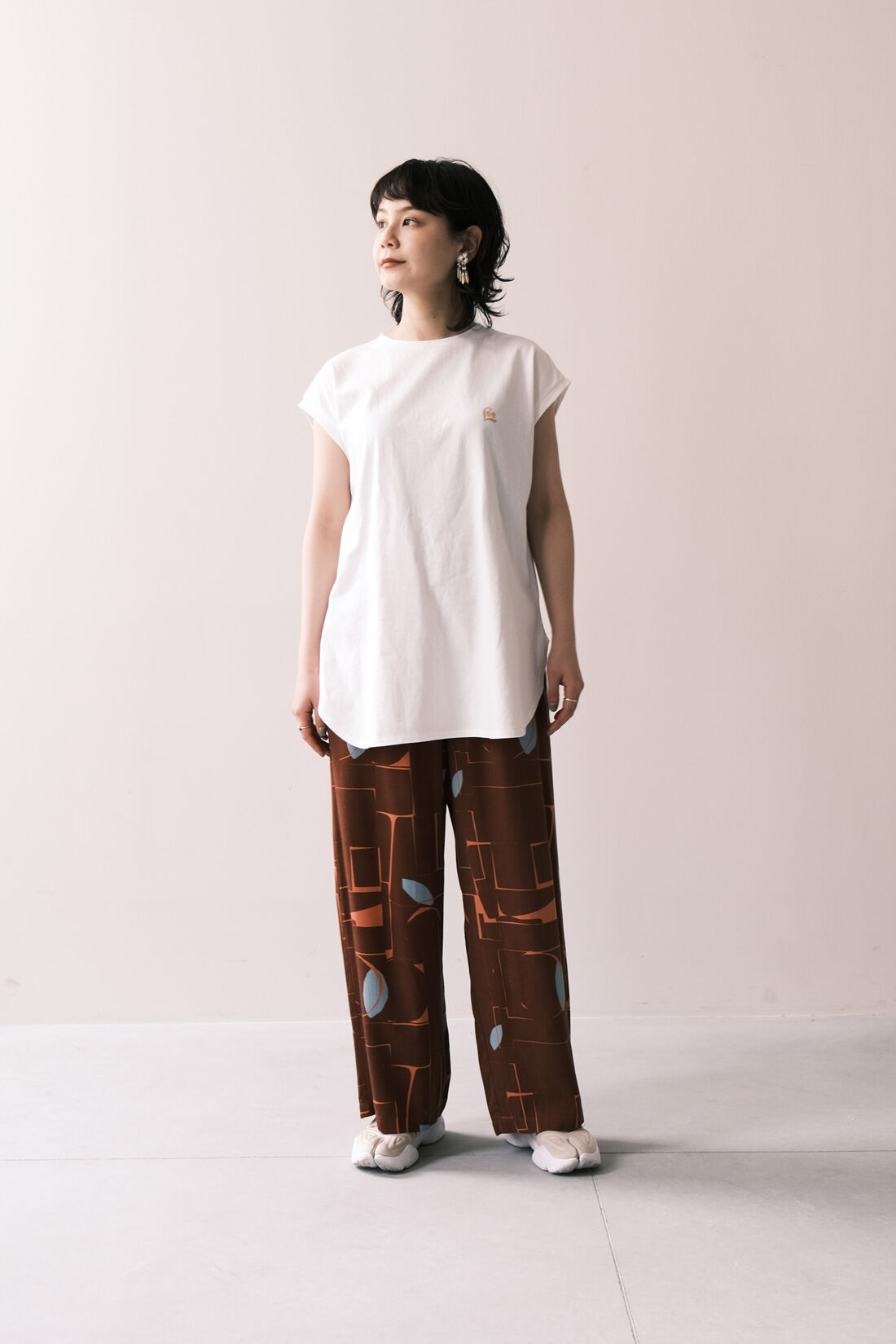 Real Stock|MEDE19F 〈SELECT〉 Lee　プリントスリーブレスTEE|モデル身長：157cm