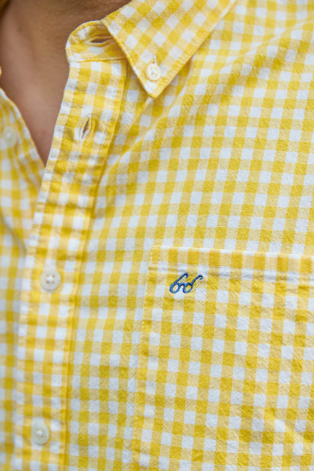 Real Stock|サニークラウズ feat. bonpon bonさんのしあわせの黄色いギンガムシャツ〈メンズ〉