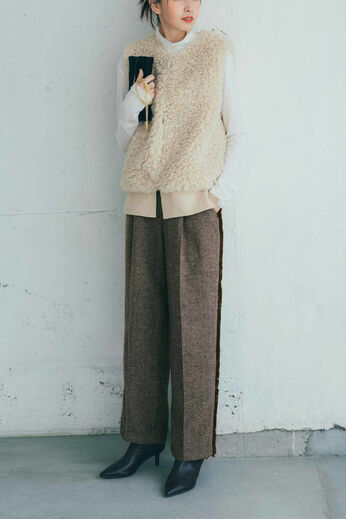 Real Stock | サイドフリンジパンツ〈ＢＲ〉ＩＥ