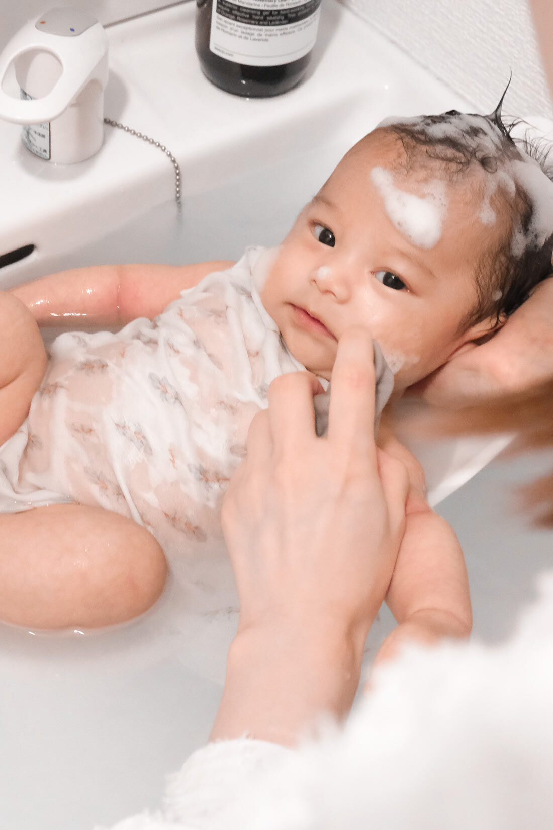 realstock [リアルストック]（Express BOX）|【3～10日でお届け】［Mama select］Lien de famille ユーカリ柄のガーゼ３点セット〈グリーン〉