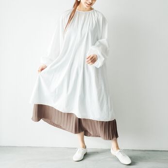 Real Stock | プリーツ２ーＷＡＹ重ね着インナーワンピース