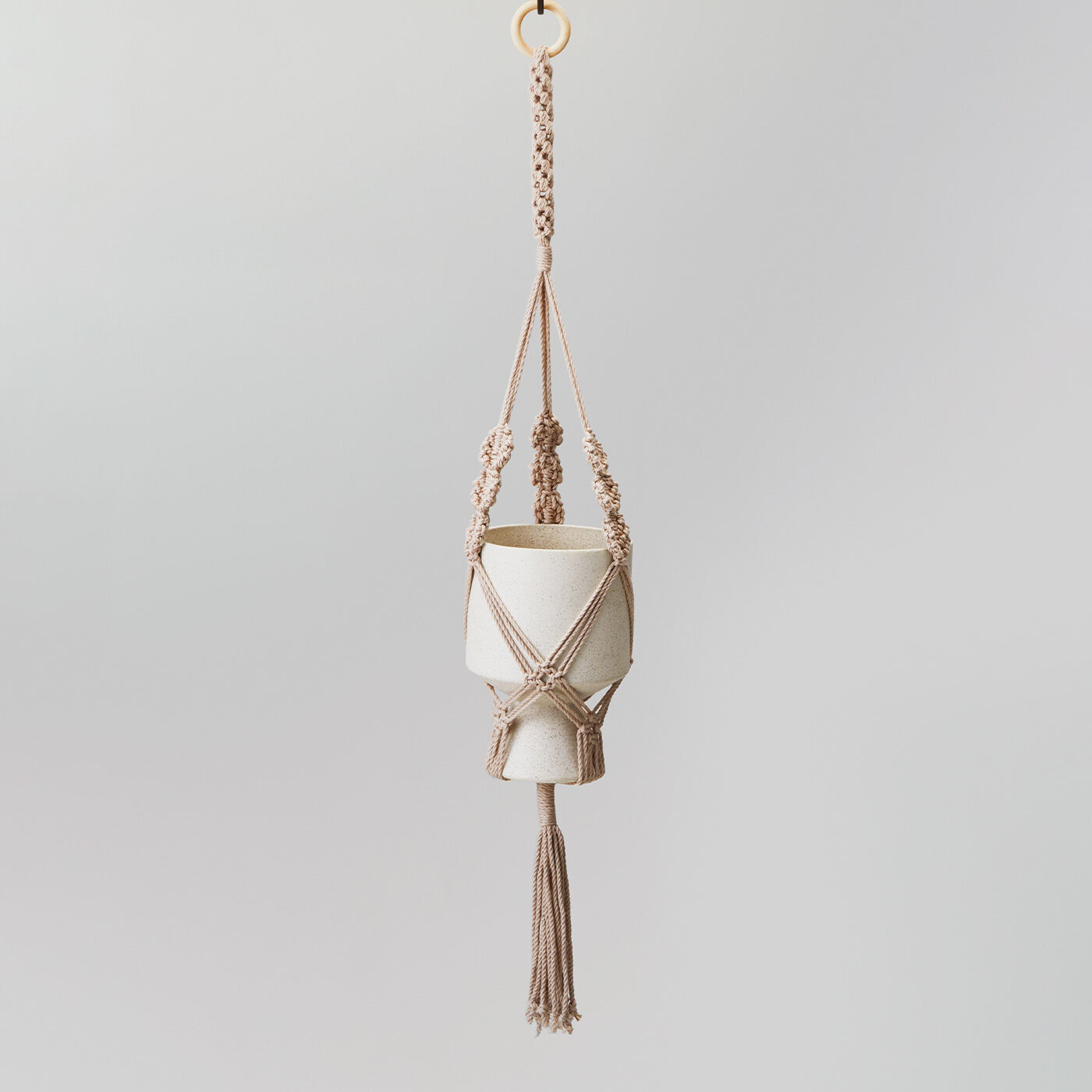 Real Stock|マクラメで彩るインテリア プラントハンガーキット|6:SOIL