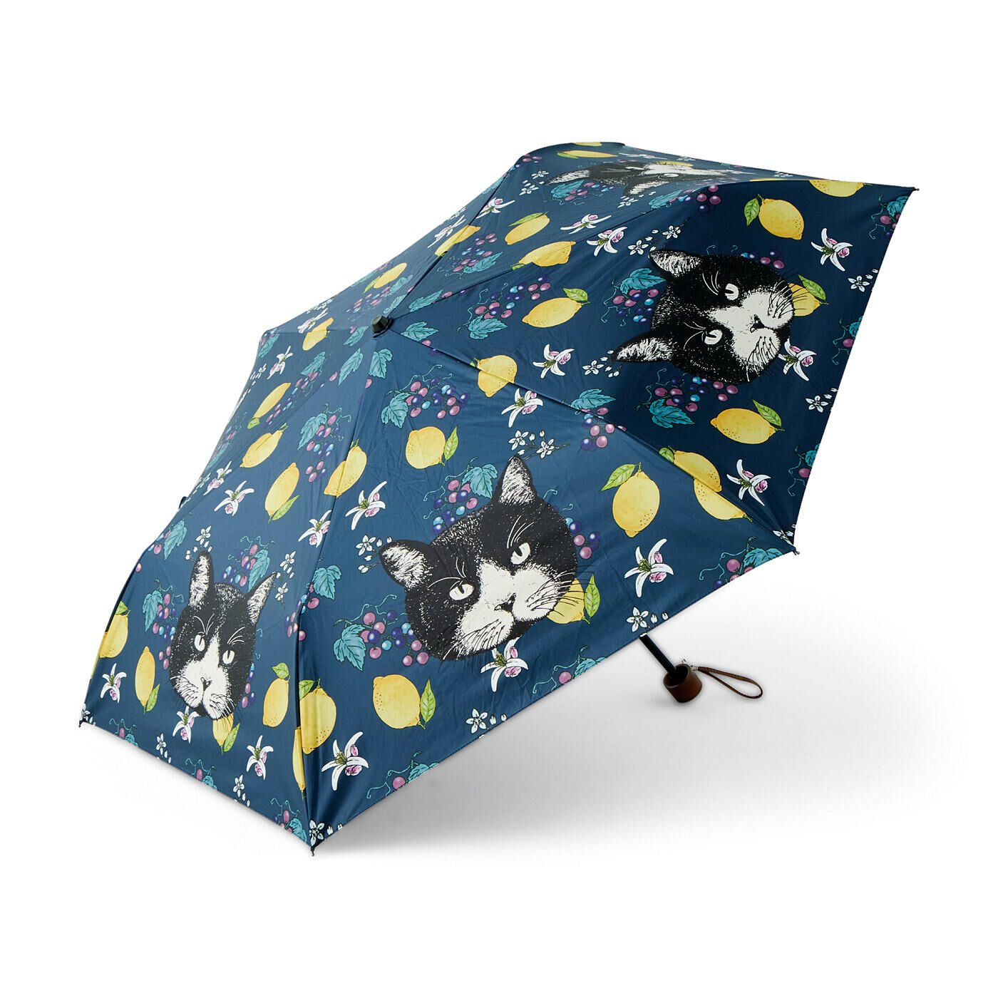 realstock [リアルストック]（Express BOX）|nemunoki paper item×猫部　猫と実りのUVカット晴雨兼用折りたたみ傘