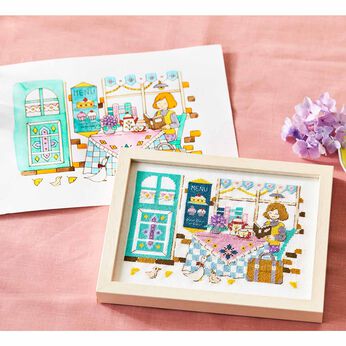 Real Stock | 旅する少女から届いた絵はがきクロスステッチ