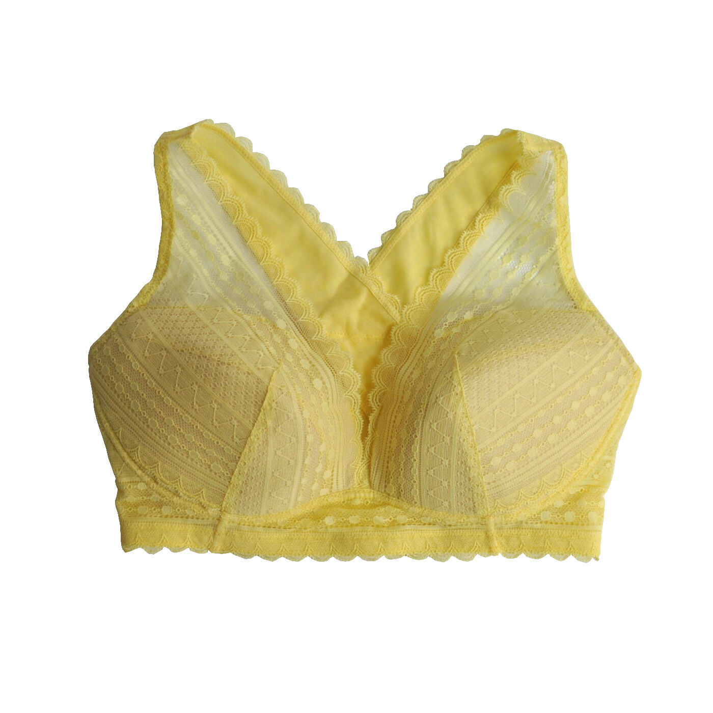 Real Stock|肩甲骨をらくらく意識で背筋ピン！ヨガ気分ブラ〈レース〉〈37〉