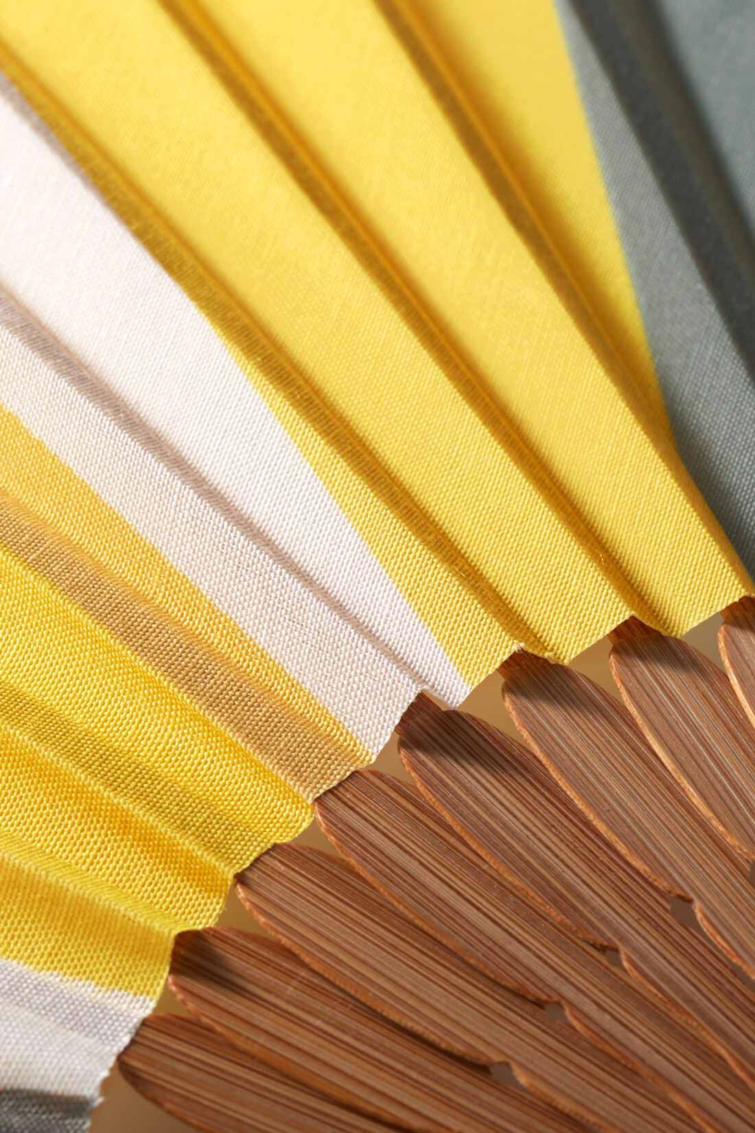 Real Stock|LES TOILES DU SOLEIL×IEDIT[イディット]　暑い日でも気分があがるマルチカラー扇子〈ピンク〉|これは参考画像です。お届けするカラーとは異なります。