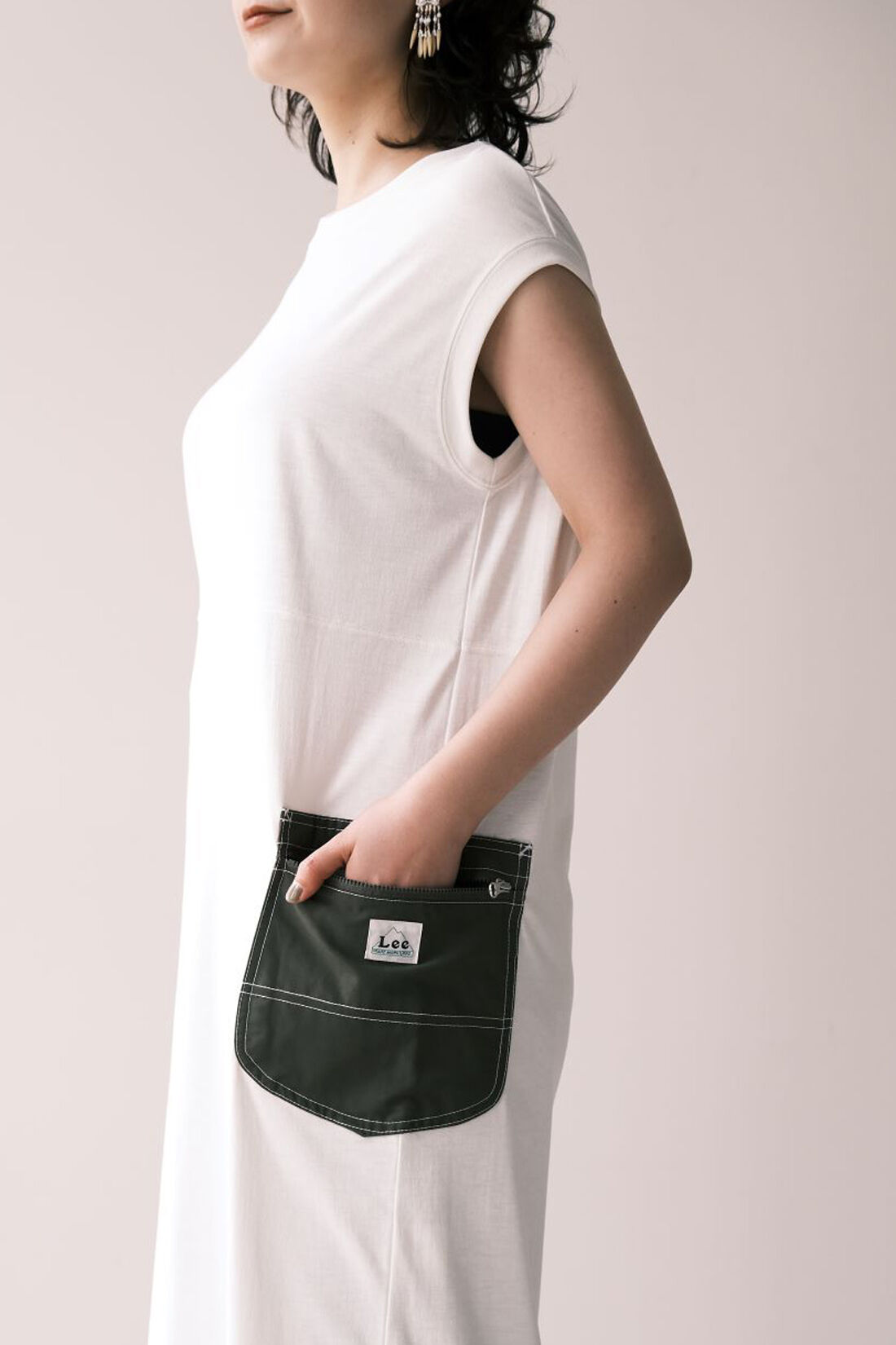 Real Stock|MEDE19F 〈SELECT〉 Lee　フレンチスリーブドレス