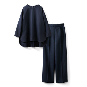 Real Stock | リネンライクセットアップ〈ダークネイビー〉ＩＥ