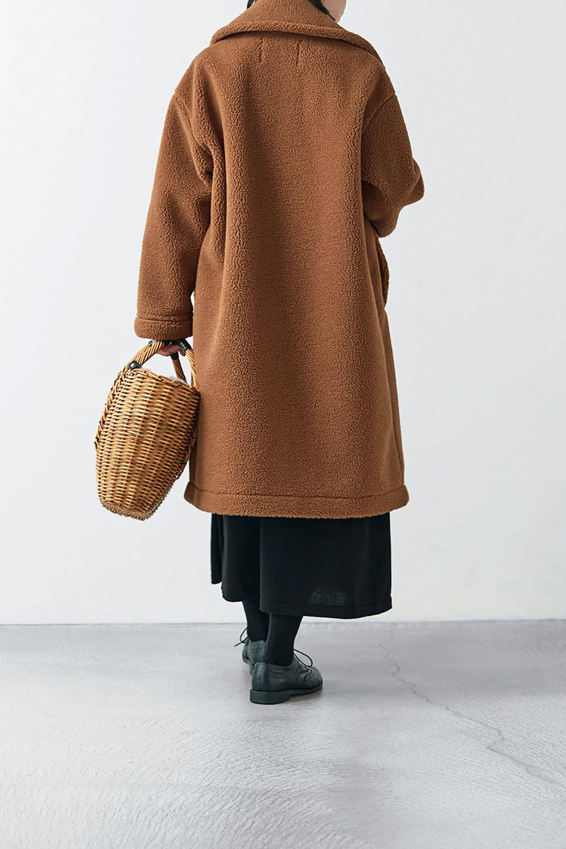 Real Stock|サニークラウズ　ムートンボアのダブルコート＜レディース＞テラコッタ