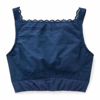 ボリュームおさえてフラットブラ〈彩りコットン〉