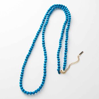 Real Stock | クロスボールネックレス〈ブルー〉ＩＥ