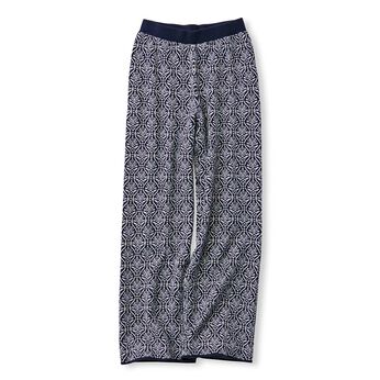 ジャカード編みニットパンツ〈ＢＬ〉リブイン