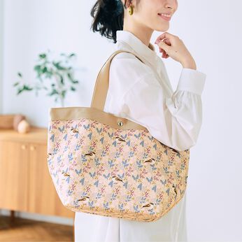 Real Stock | バードライフさんと作った 野鳥と花々のトートバッグ