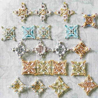 Real Stock | グラスビーズ連続模様の小さなモチーフ