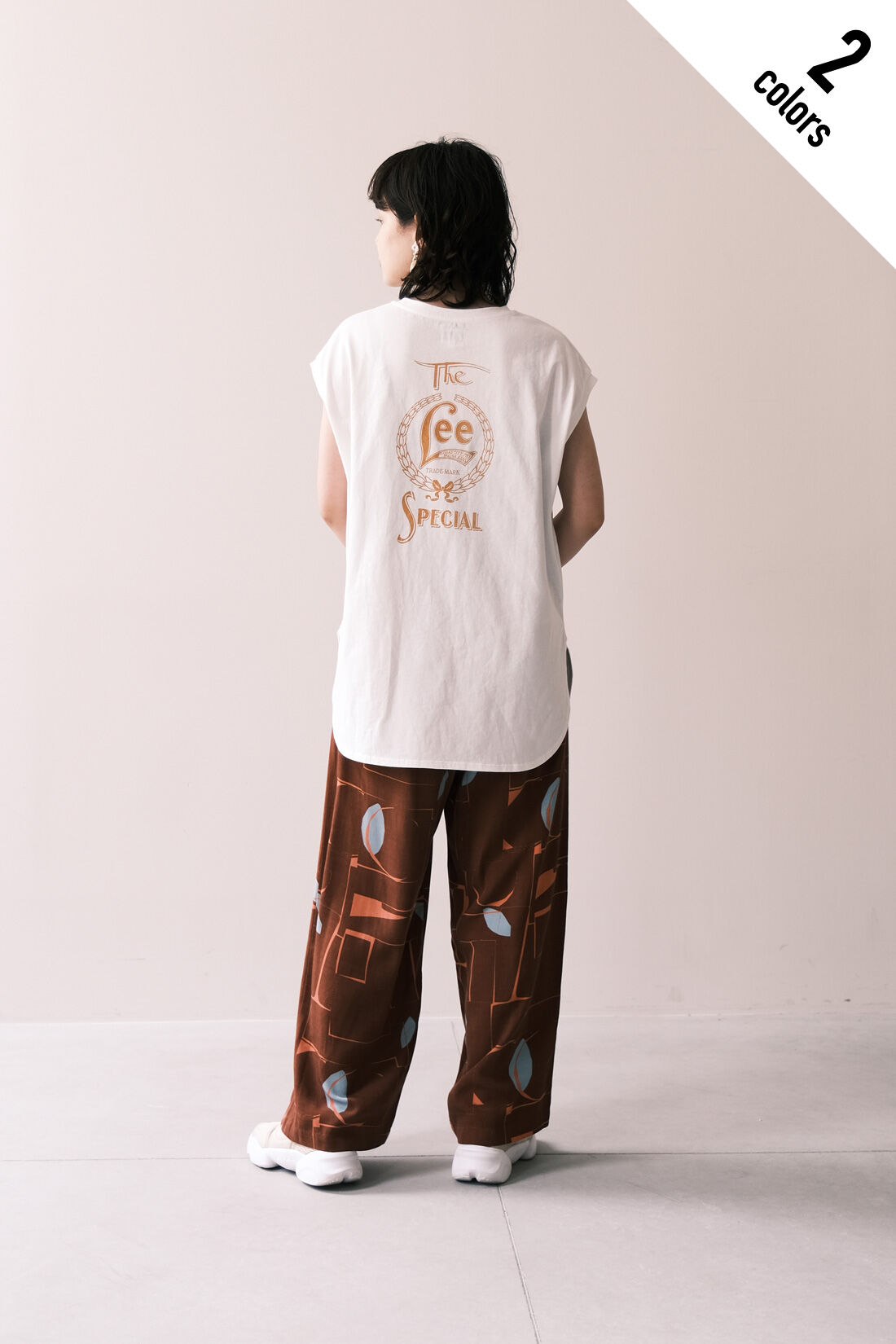 Real Stock|MEDE19F 〈SELECT〉 Lee　プリントスリーブレスTEE|モデル身長：157cm