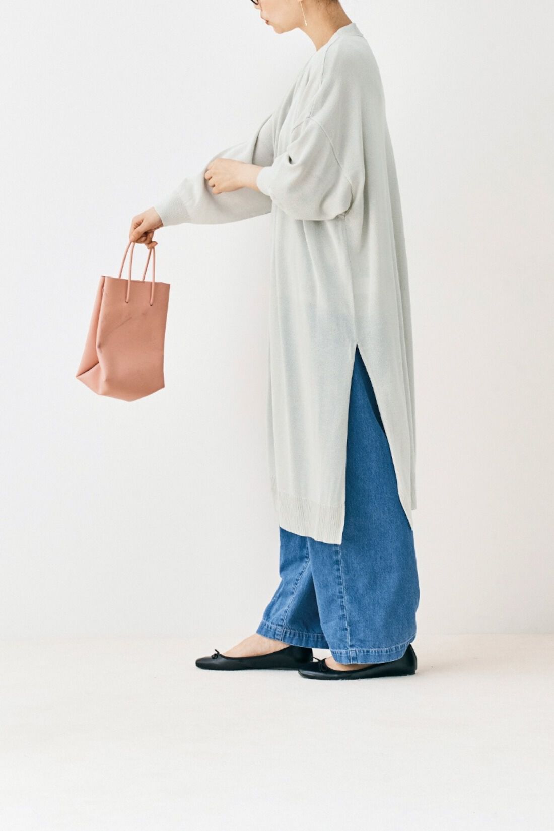 Real Stock|and myera 透けるサマーニットカーディガン〈アイボリー〉