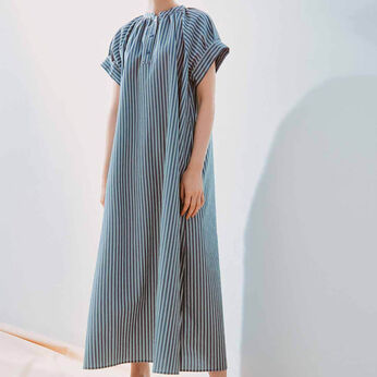 Real Stock | サッカーバンドシャツワンピ〈ネイビー〉ＩＥ