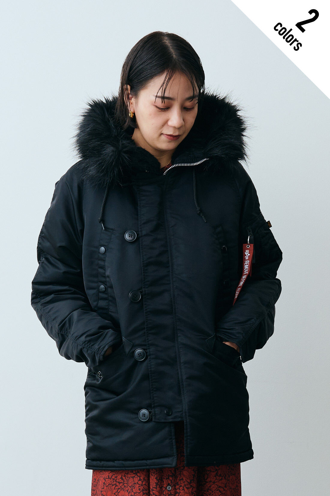 Real Stock|MEDE19F 〈SELECT〉【Alpha Industries】N-3B ジャケット Japanスペック|2.ブラック