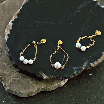 Real Stock | ｅｌアコヤパールチェーンリング