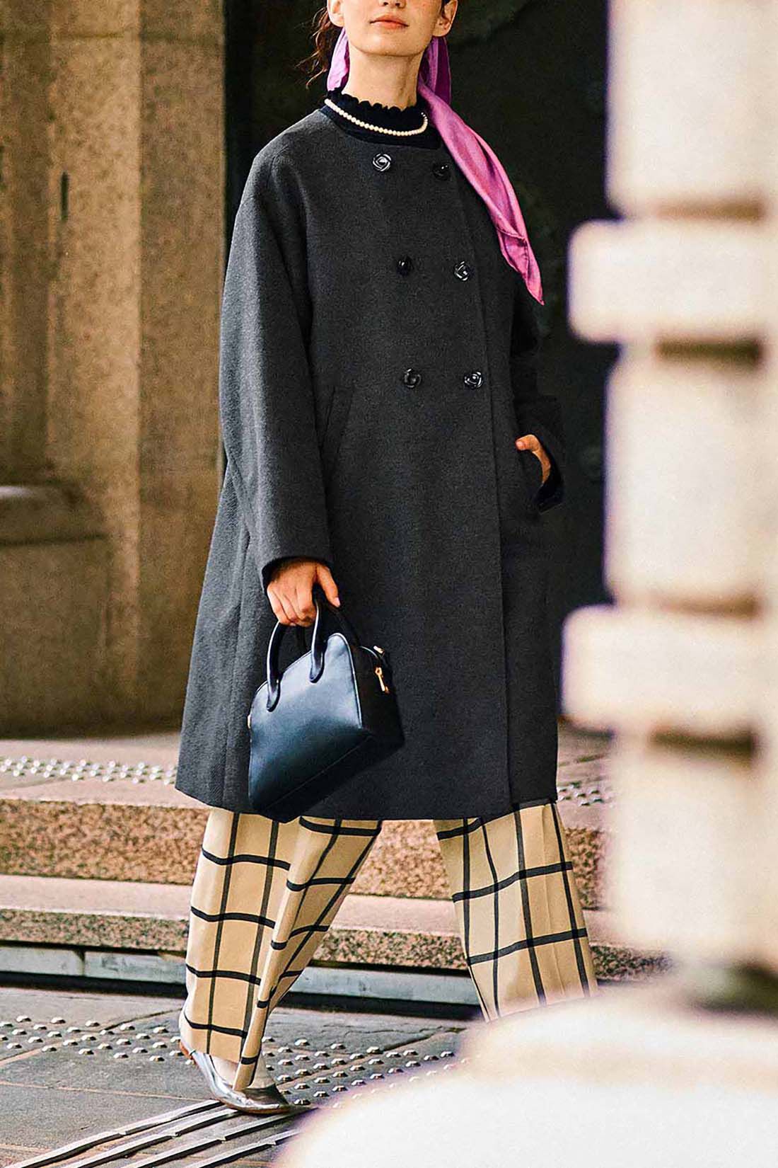 Real Stock|シロップ．ミュージアム鑑賞にぴったり　フランスの印象派画家モネの世界を閉じ込めた２ーＷＡＹバッグ〈ブラック〉