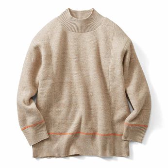 Real Stock | 裏ボア配色ステッチＰＯ〈ベージュ〉ＩＥ