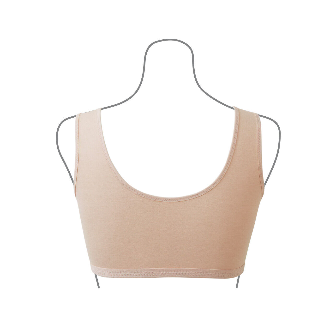 Real Stock|ピンクリボン×すべての女性へ 前向きな気持ちを応援する フロントオープンブラ〈ブルーレース〉|back