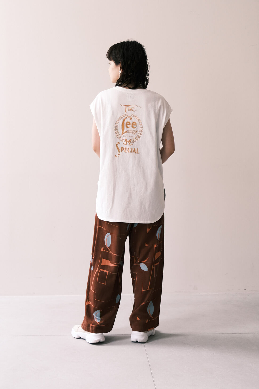 Real Stock|MEDE19F 〈SELECT〉 Lee　プリントスリーブレスTEE|モデル身長：157cm
