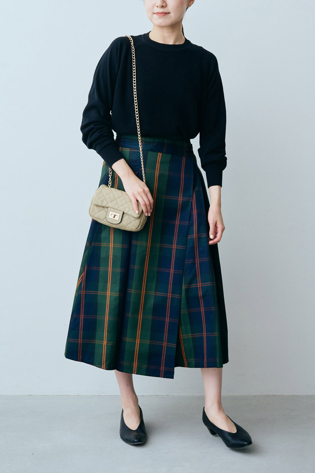 Real Stock|IEDIT[イディット] SELECT　チェーンショルダーのキルティングミニポシェット|1：ベージュ