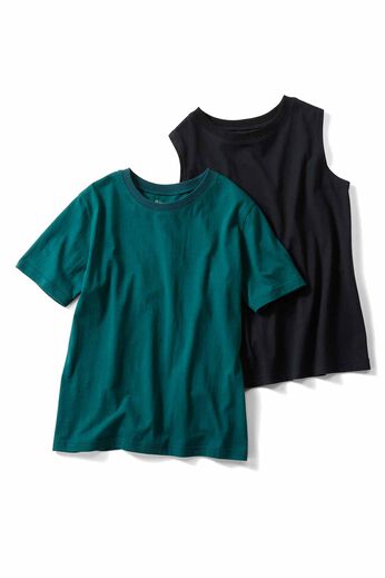 Real Stock | ＬＬＣＴシャツ＆タンクセット　リブイン