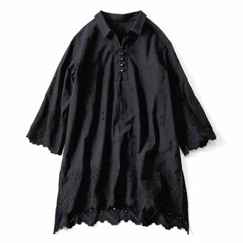 スカラップレースチュニック〈ＢＫ〉リブイン