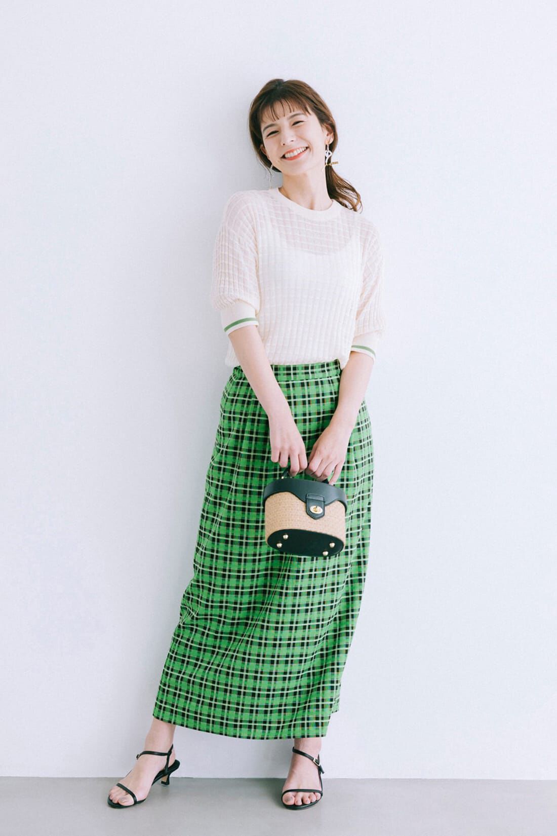 Real Stock|ｈａｃｏ！ 普段にも旅行にも ときめきや思い出を２段階上乗せするＴＷＯ−ＰＩＥＣＥ ｂｙ ＬＯＶＥ＆ＰＥＡＣＥ ＰＲＯＪＥＣＴ〈グリーン〉