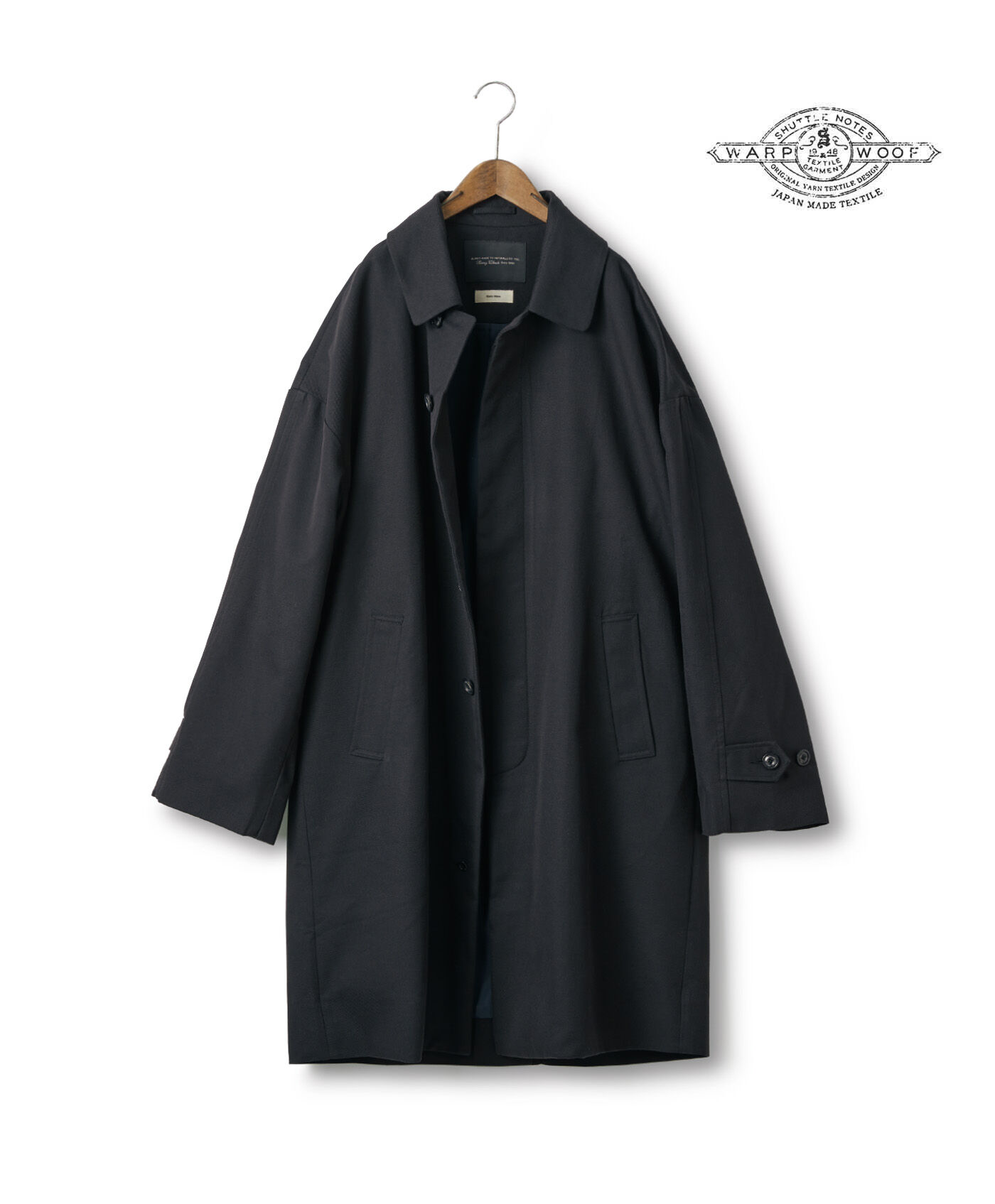 Real Stock|SUNNY CLOUDS 品のあるステンカラーコート〈メンズ〉