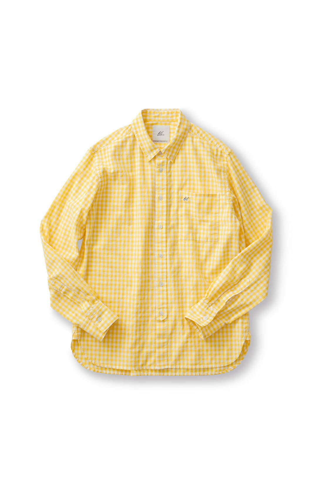 Real Stock|サニークラウズ feat. bonpon bonさんのしあわせの黄色いギンガムシャツ〈メンズ〉