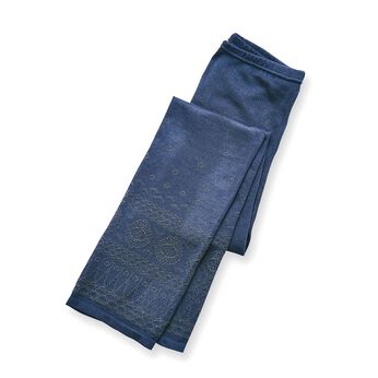 Real Stock | Ｌ＋肌側コットンの柄編みレギンスパンツ