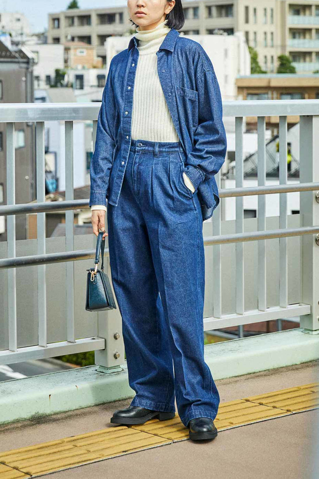 Real Stock|THREE FIFTY STANDARD　ベーシックなデニムシャツ